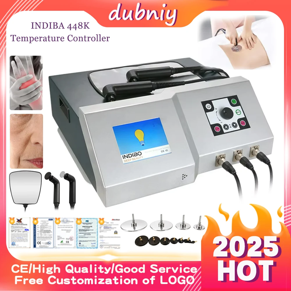 INDIBA 448KHZ Spain Technology RF Slimming Machine Deep Beauty Skin Rejuvenation Face Lifting High Frequency Weight Loss Device