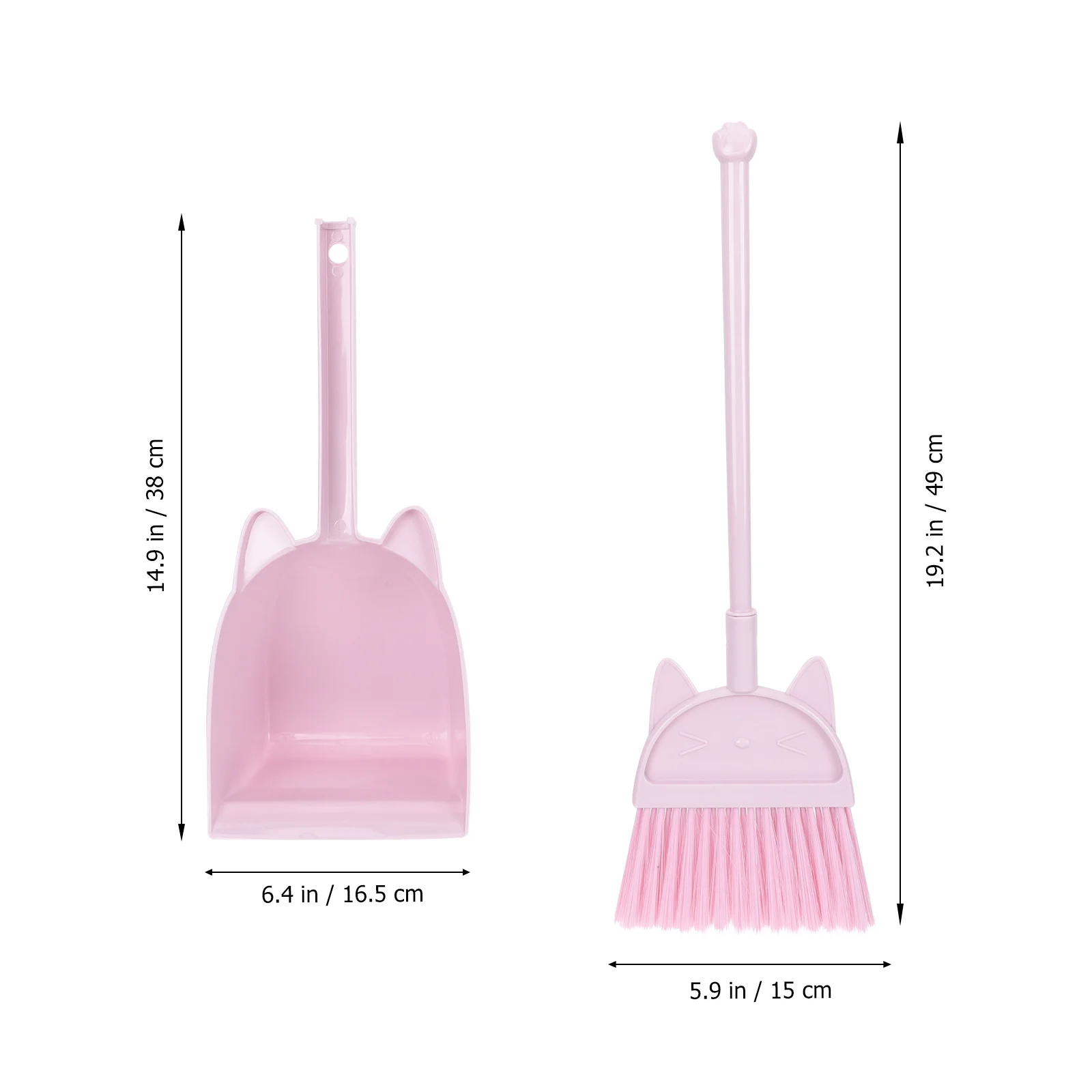 مجموعة واحدة من ألعاب تنظيف الأطفال، مجرفة مكنسة تعزز علاقة الوالدين والطفل، مكنسة ومجرفة آمنة من المواد البلاستيكية للأطفال