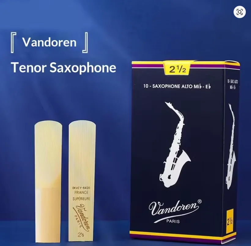 Hot Sales Vandoren Red/Blue Box Alto Saxophone Reeds 10pcs / Tenor Saxophone Reeds 5pcs 2.0/2.5/3.0 Musical Instrument Reed Gift