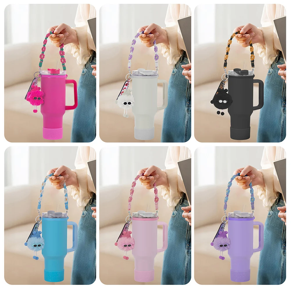 Sweet Style Thermal Cup Accessories Set Lightweight Water Cup Decorative Tool Thermal Cup Accessories
