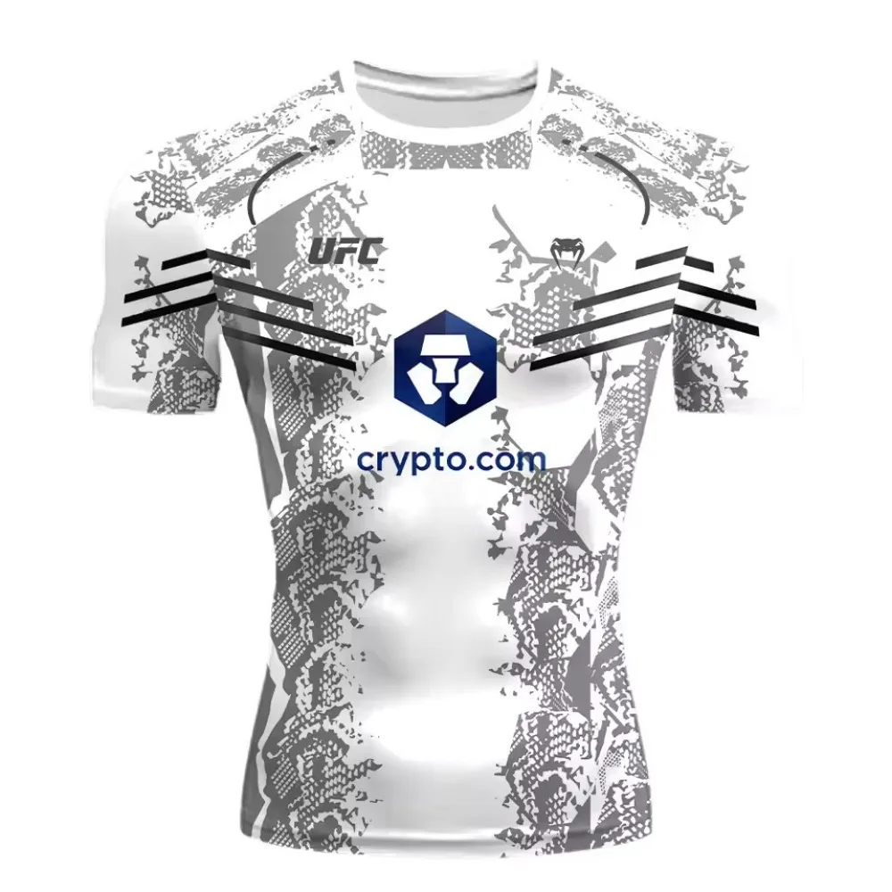 เสื้อยืดระบายอากาศแห้งเร็วสำหรับผู้ชายและผู้หญิงที่ขายดีที่สุดใน UFC นี้เป็นเสื้อกีฬาลำลองสำหรับฤดูร้อน
