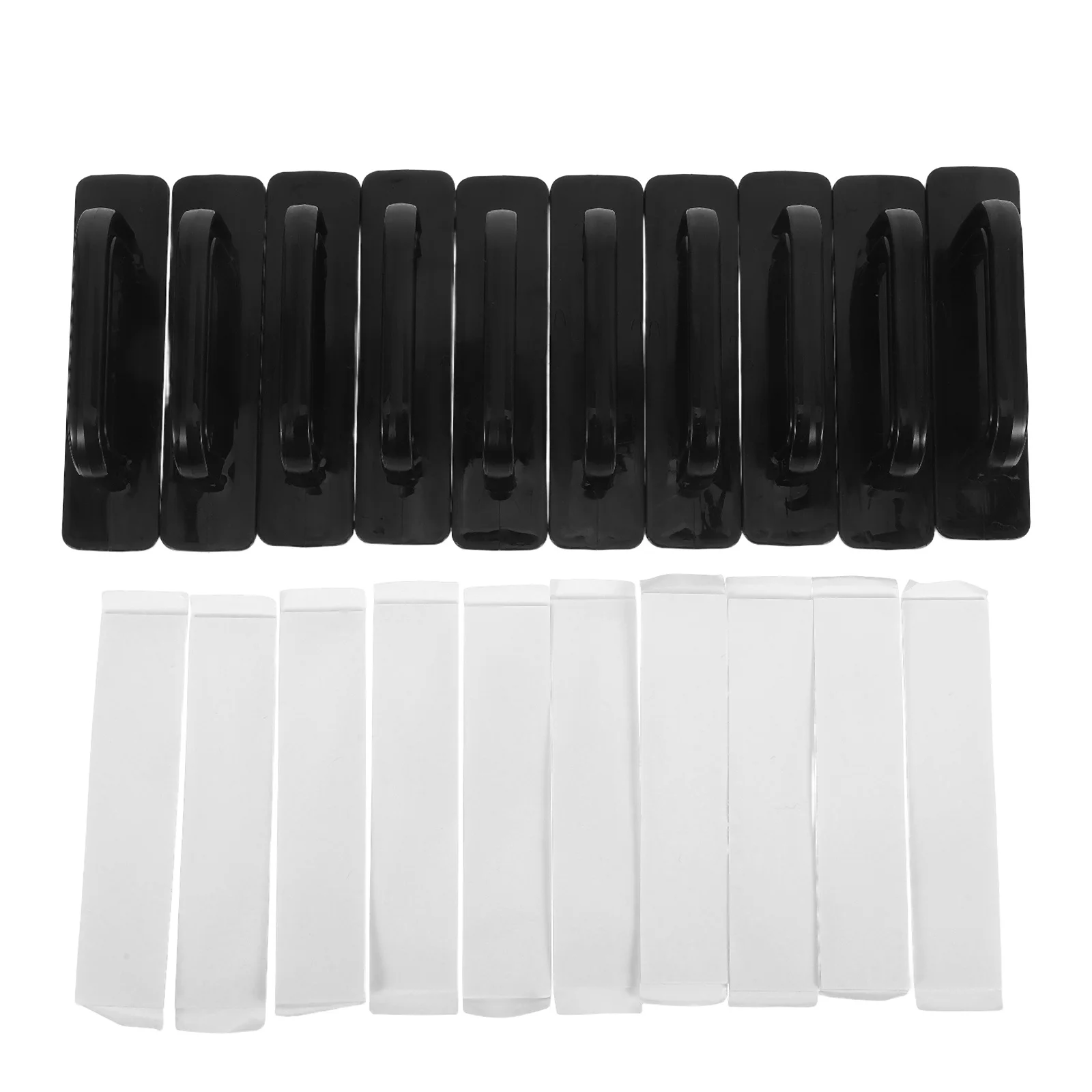 

5Pairs Adhesive Drawer Handles Strong Grip No Drill Stick on Pulls for Cabinets Dressers Wardrobes Elegant