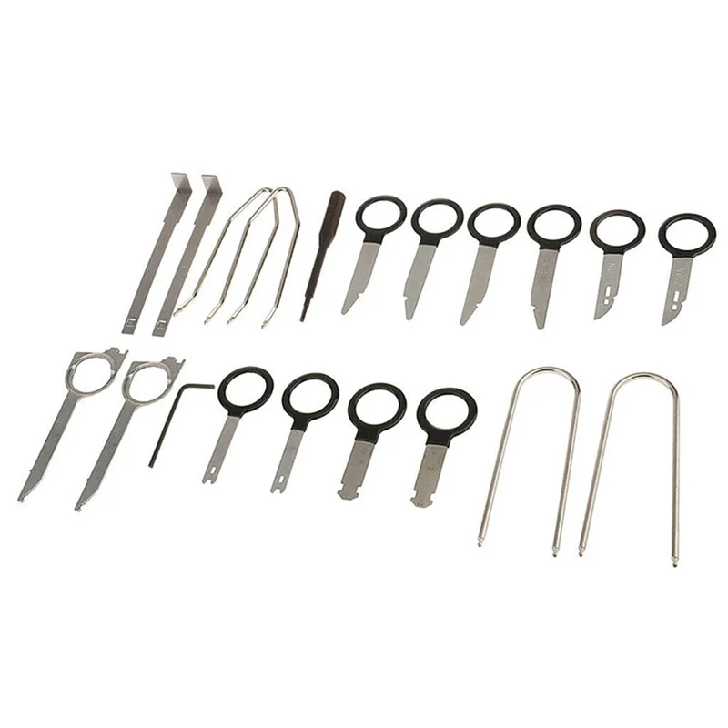 

20Pcs Stereo Dash CD Player Removal Tool Set Automobile Accessories Car Radio Audio Removal Install Key Kit-A97E