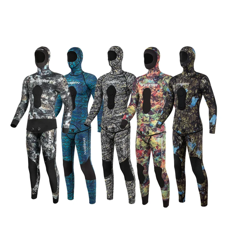 DIVESTAR Groothandel Camouflage 3MM neopreen open cel man onderwatervissers wetsuit
