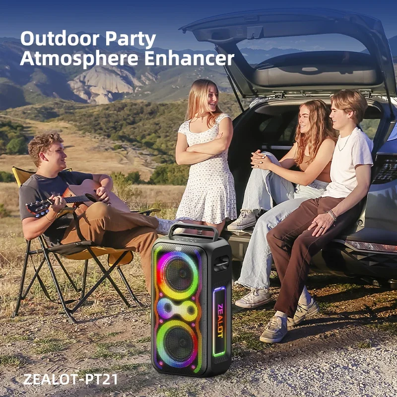ZEALOT-PT21 200W Wireless Bluetooth Speaker , Portable Outdoor