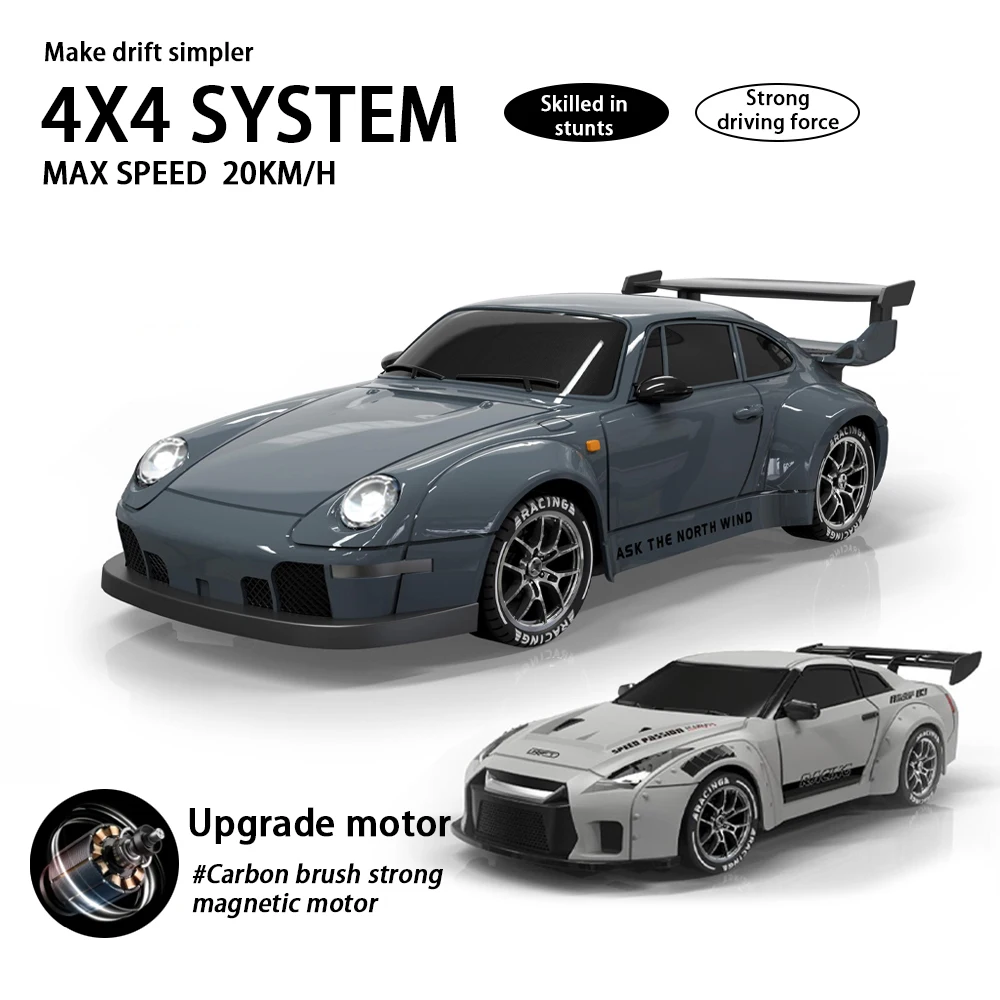 S814 4WD Rc Car 20KM/h High Speed RC Drift Vehicle Car Remote Control Racing Car With LED Light Competition Race Car Adults Toy