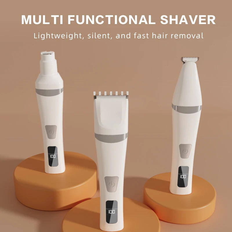 Multifunctional Salon Grade Pet Grooming Clipper, Hair Retain Trimmer for Dogs, Cats and Large Breeds