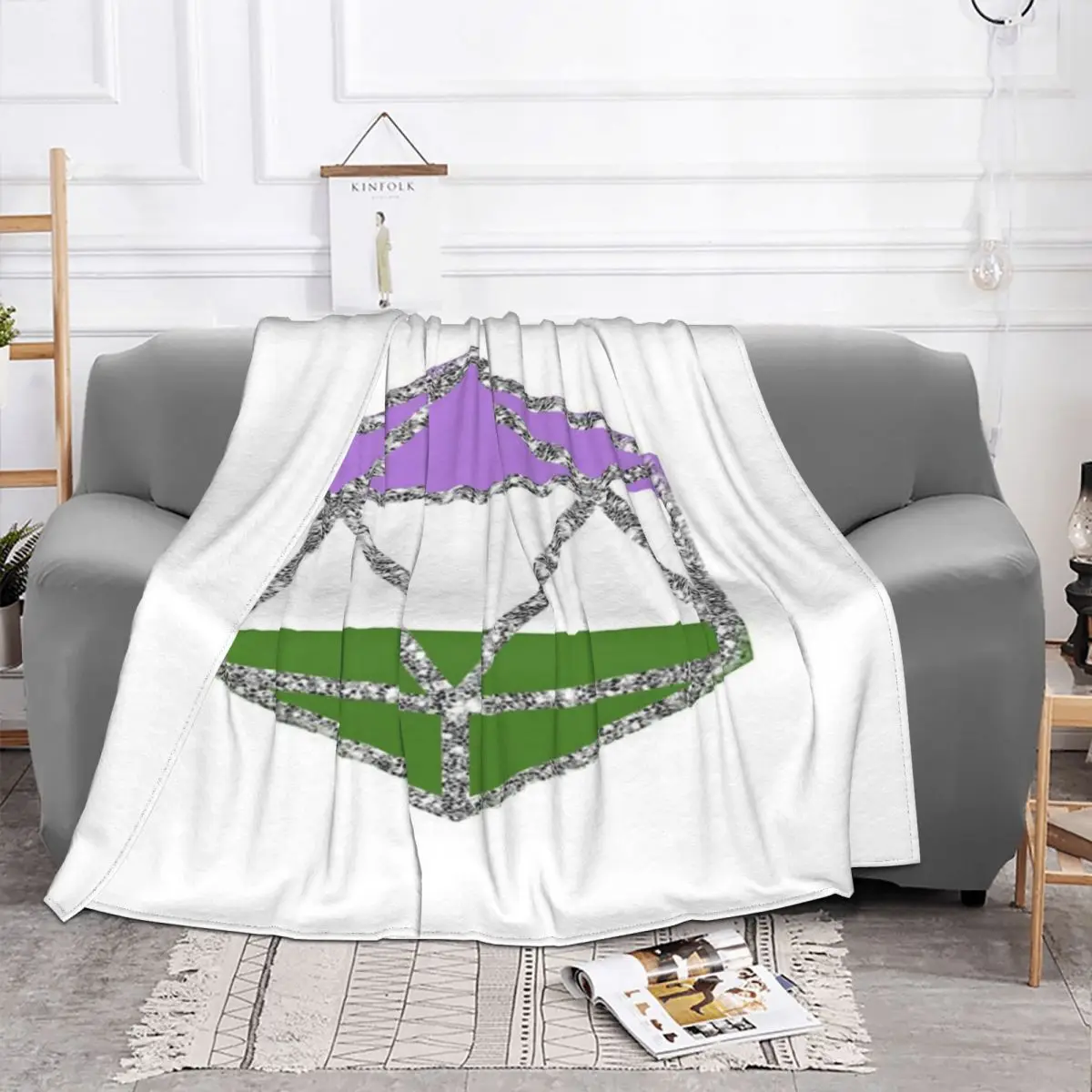 Manta Genderqueer D20 para cama, edredones a cuadros, manta de Anime, manta de verano, textil para el hogar de lujo