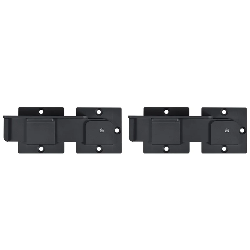

2X Flip Gate Latch Lock, Adjustable Flip Gate Latch Lock With 3 Padlock Hole, Heavy Duty Aluminum Alloy Door Latch-Y41A