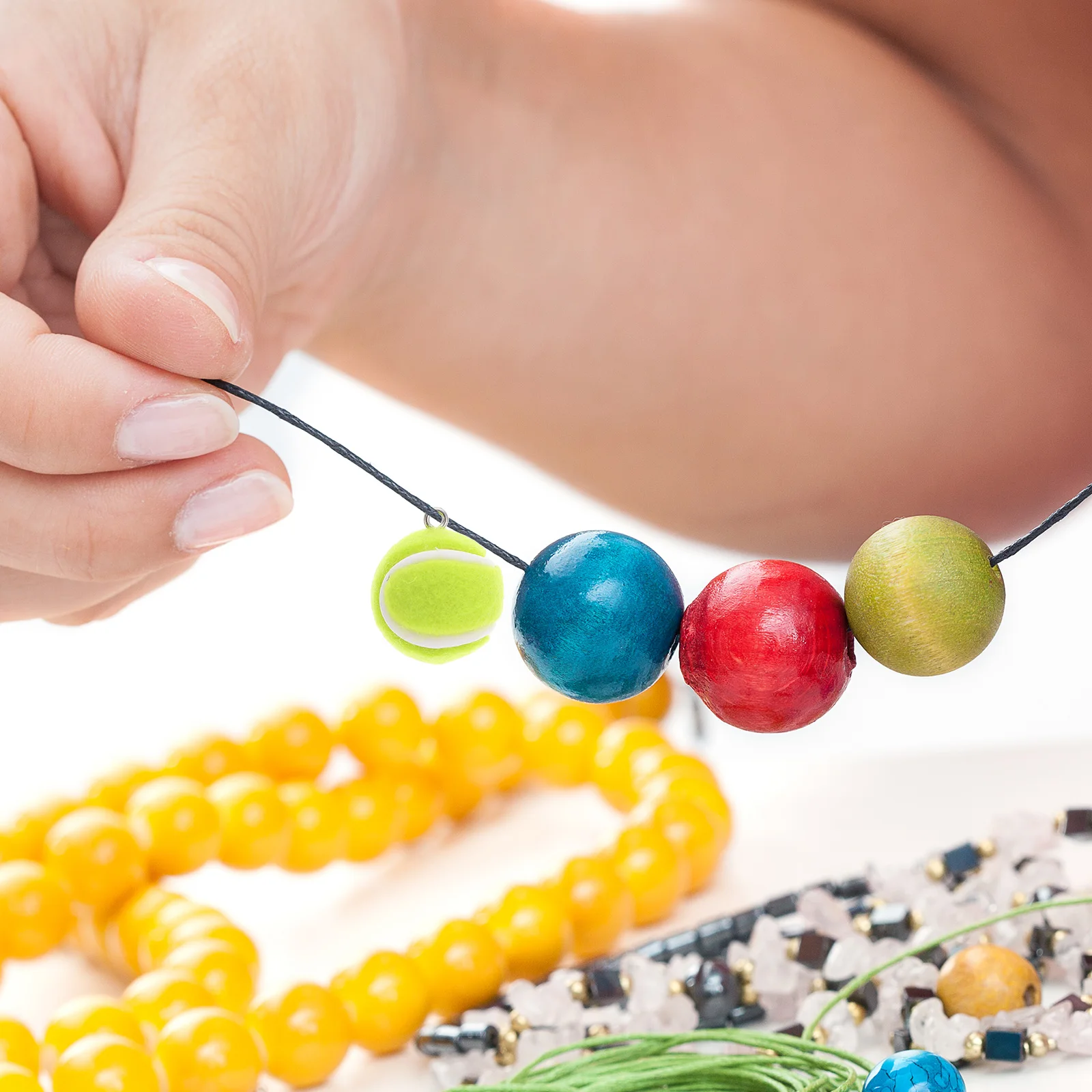 

10pcs Mini Tennis Pendant 3d Charms Earring Making Diy Keychain Sports Ball Jewelry Accessories Portable Size Durable Material