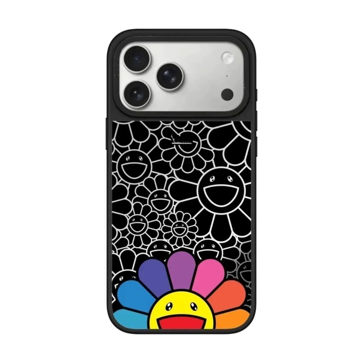 

Creative Smiling Flower Magnetic Mirror Phone Case For iPhone Air 12 13 14 15 16 17Pro Max Case 16Plus 15 Pro 17Pro With MagSafe