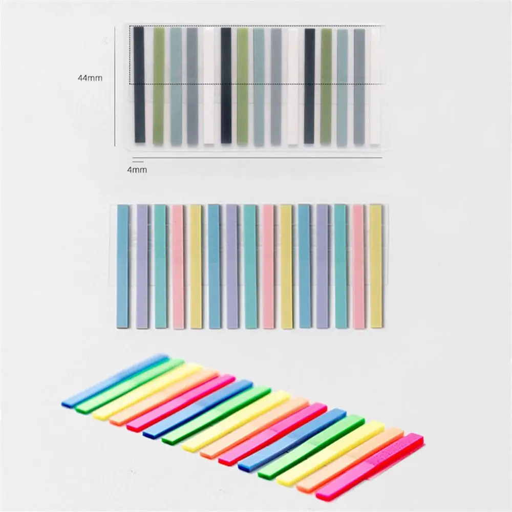 Office Reading Aid Fluorescent Transparent Page Marker Reading Highlight Sticker Index Tabs Flags Sticky Notes Stickers Index