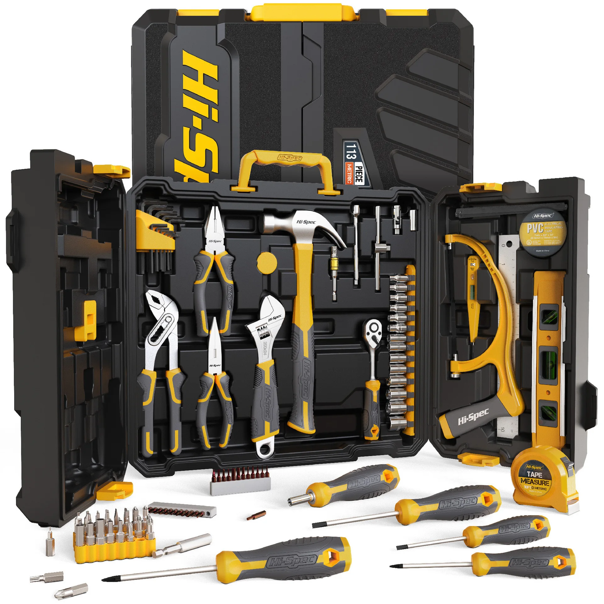 

Professional Hand Tool Kit Socket Wrench Set Mechanic Tools Automotive Multi Tool Portable Tool Box Diy Home Garage Repair