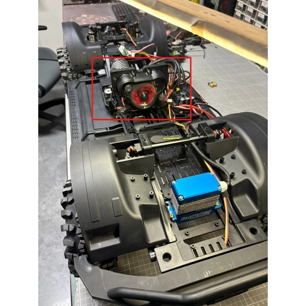 Simulation RC Crawler Belt‑Drive Steel Gear Conversion Kit Customized For 1/6 CROSSRC EMO‑XX Big Dinosaur RC Vehicle Parts