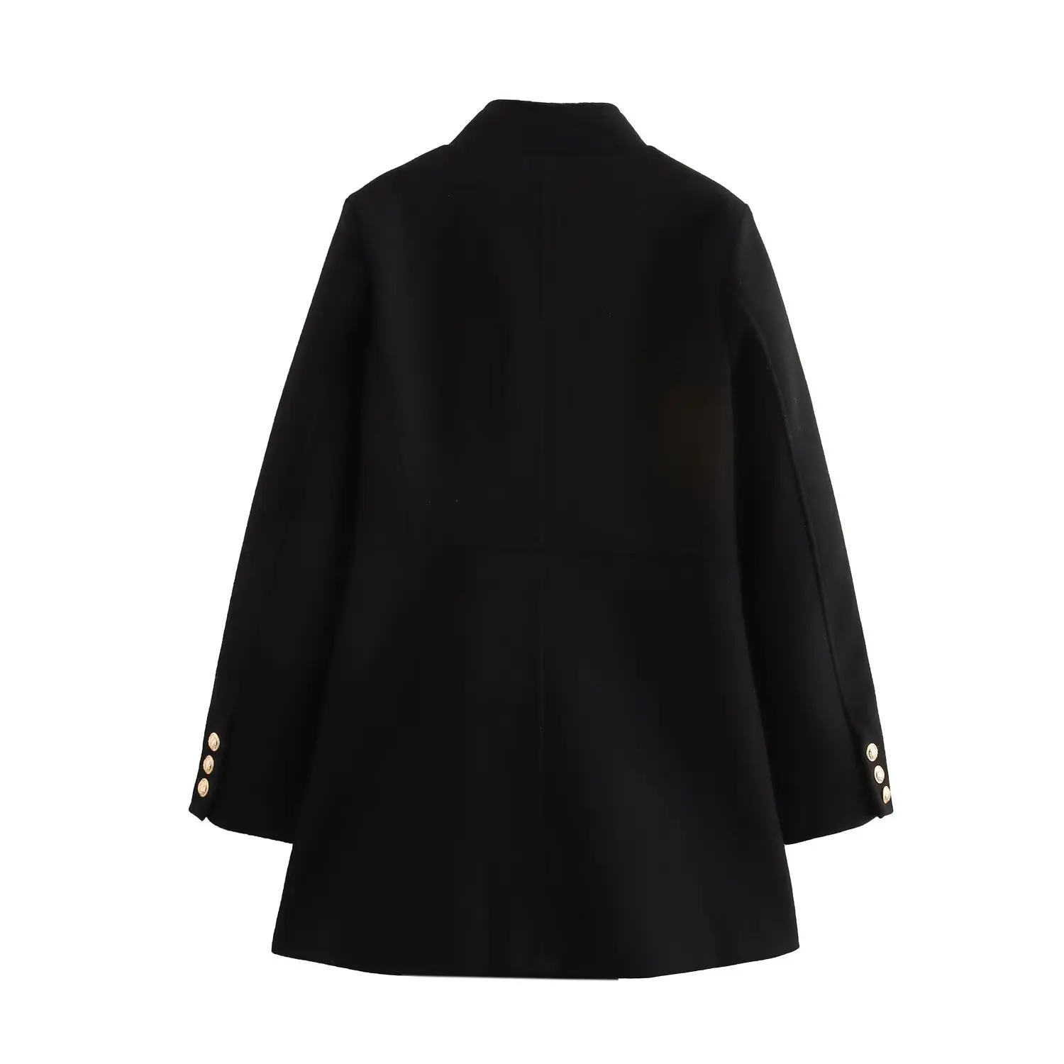 2025 Summer Women's Clothing European and American Style Fashionable All-match Long Sleeve Double-breasted Coat