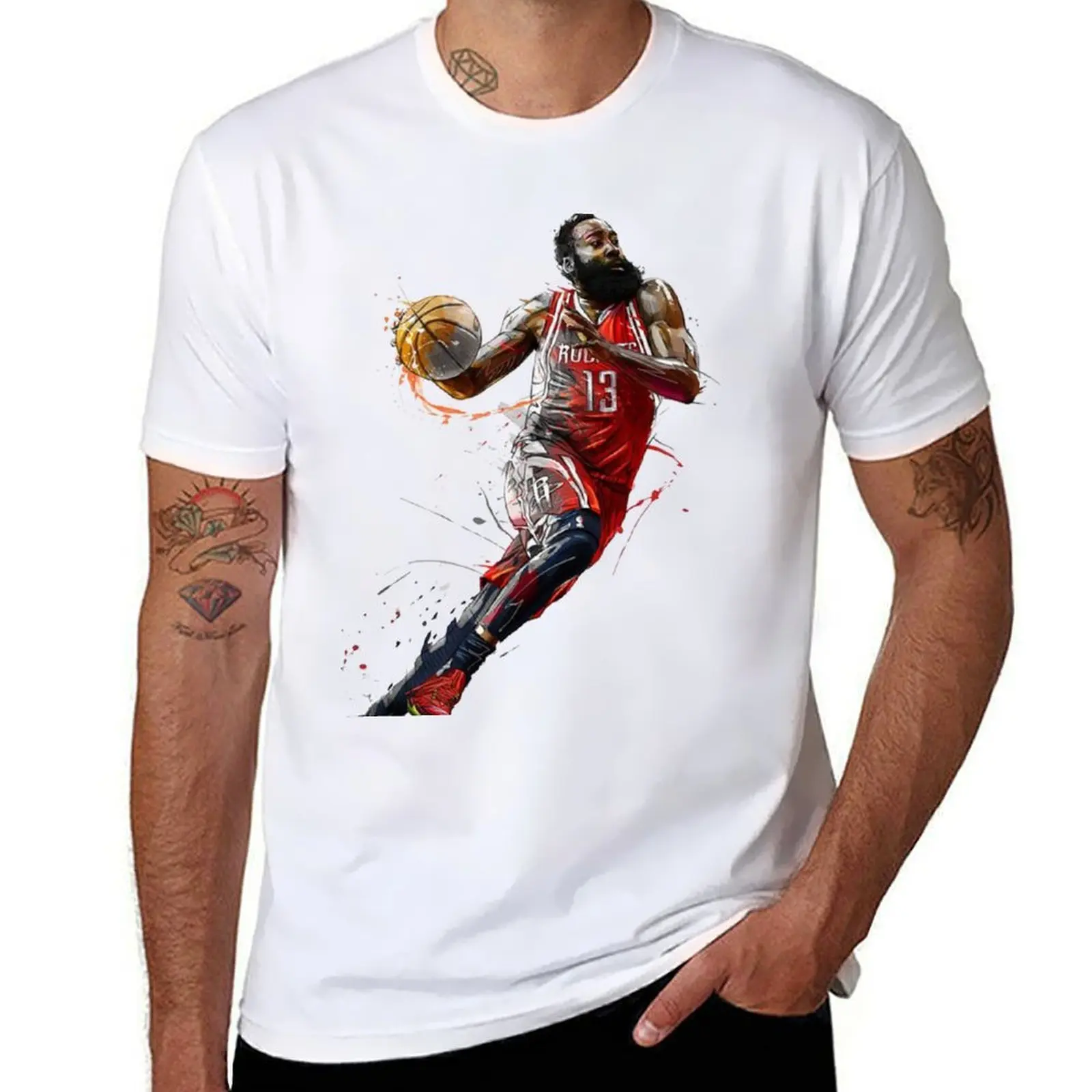 

for t james man t cotton shirts t man pack cotton shirt graphic T-Shirt man shirts rocket harden