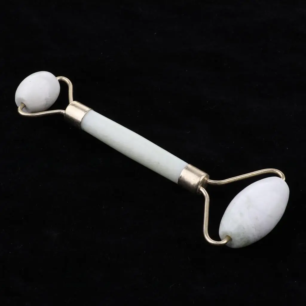 

2x1 Piece Natural Jade Stone Facial Roller Massager for Men Women