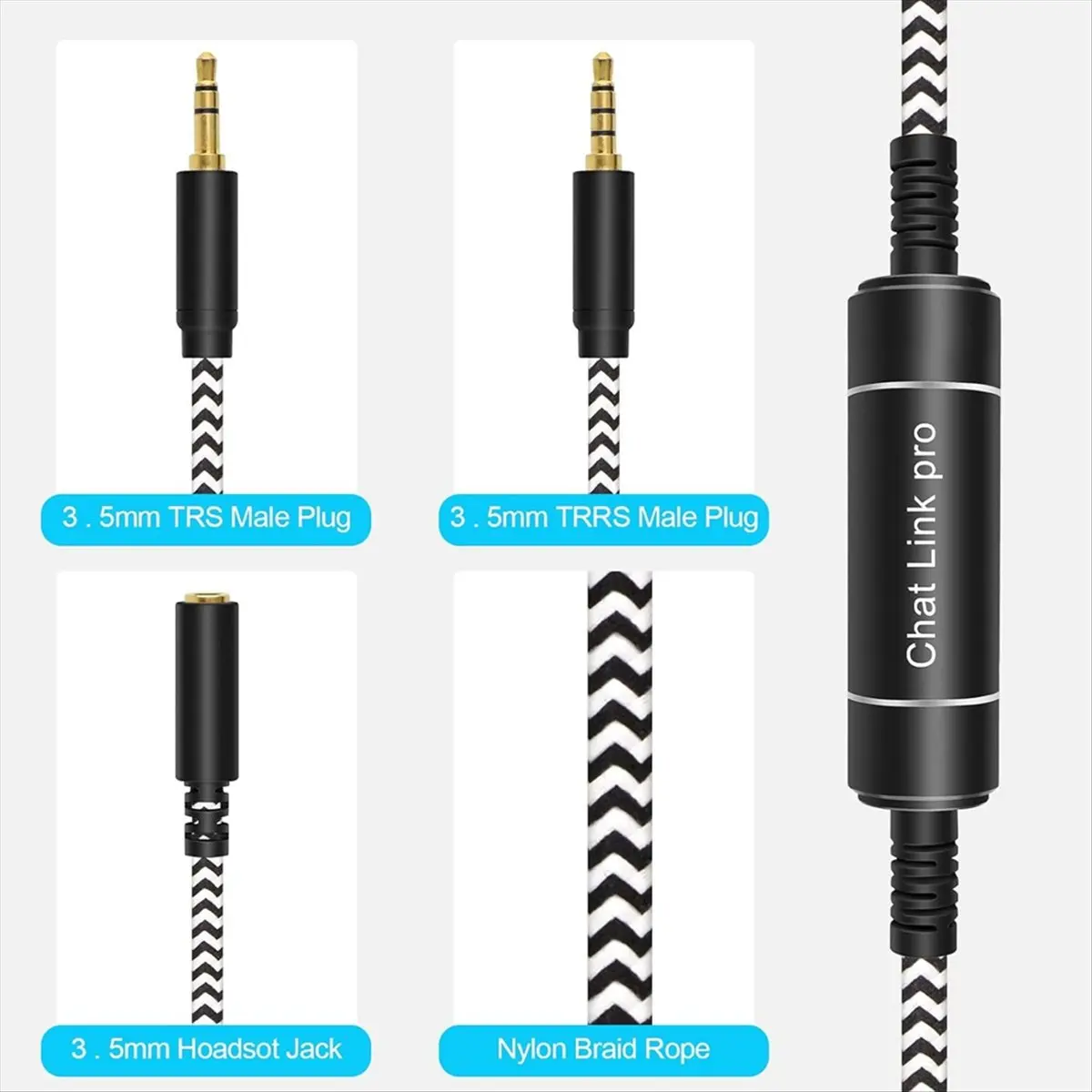 A14M For Chat Link Pro Audio Cable Android Screen Casting Voice Party Live Broadcast Recording High Quality Earphone Cable