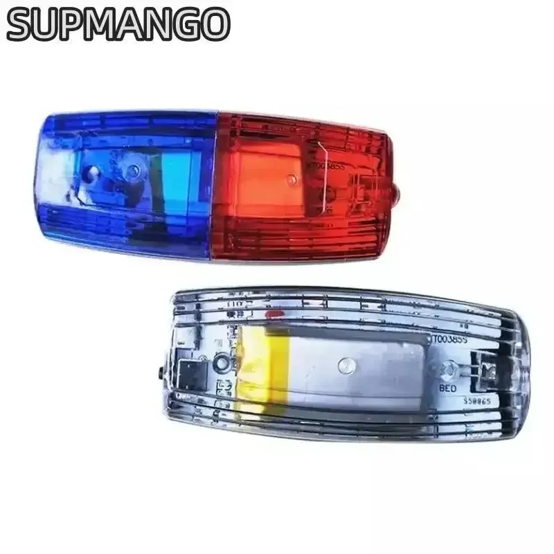 Red Blue LED Shoulder Warning Light Police Shoulder Clip Light Sanitation Worker Safety Patrol Alarm Flash Signal Strobe Lamp images - 6