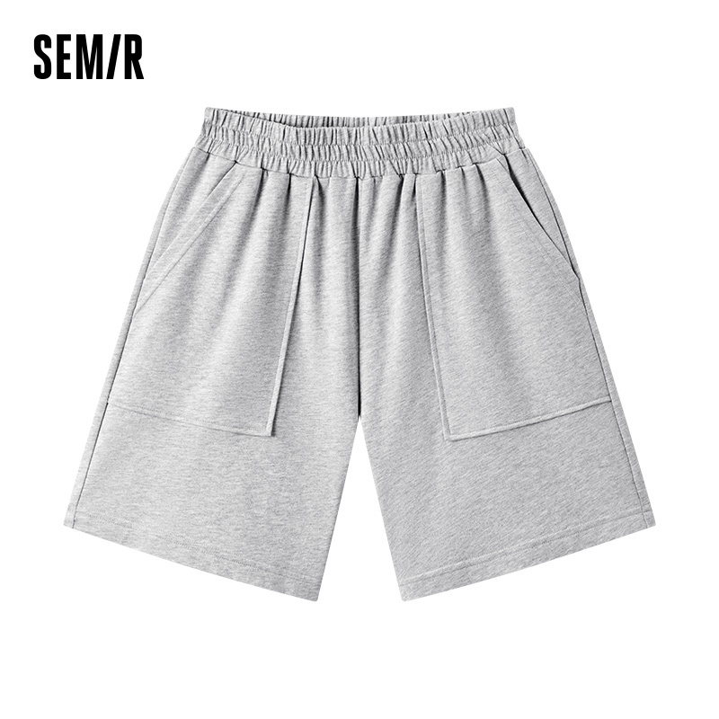 Semir Women Pants Home Wear Cotton High Waist Elastic Large Pocket Loose Casual Top 2026 Summer Wear 