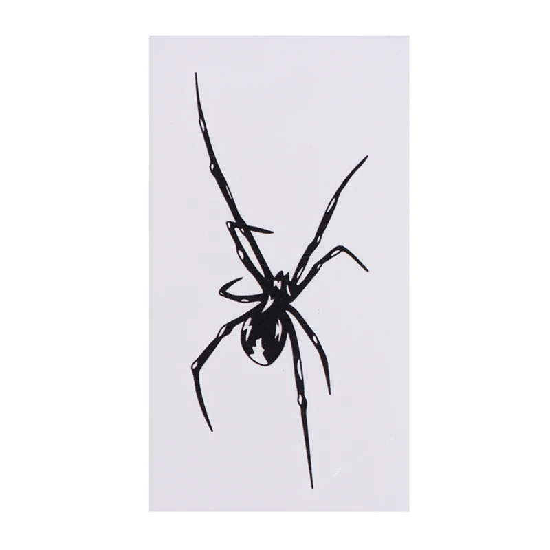 1 ورقة ملصقات وشم مؤقتة مقاومة للماء على شكل عنكبوت، مقاومة للماء تدوم طويلاً لمدة أسبوعين، للذراع والساق #4