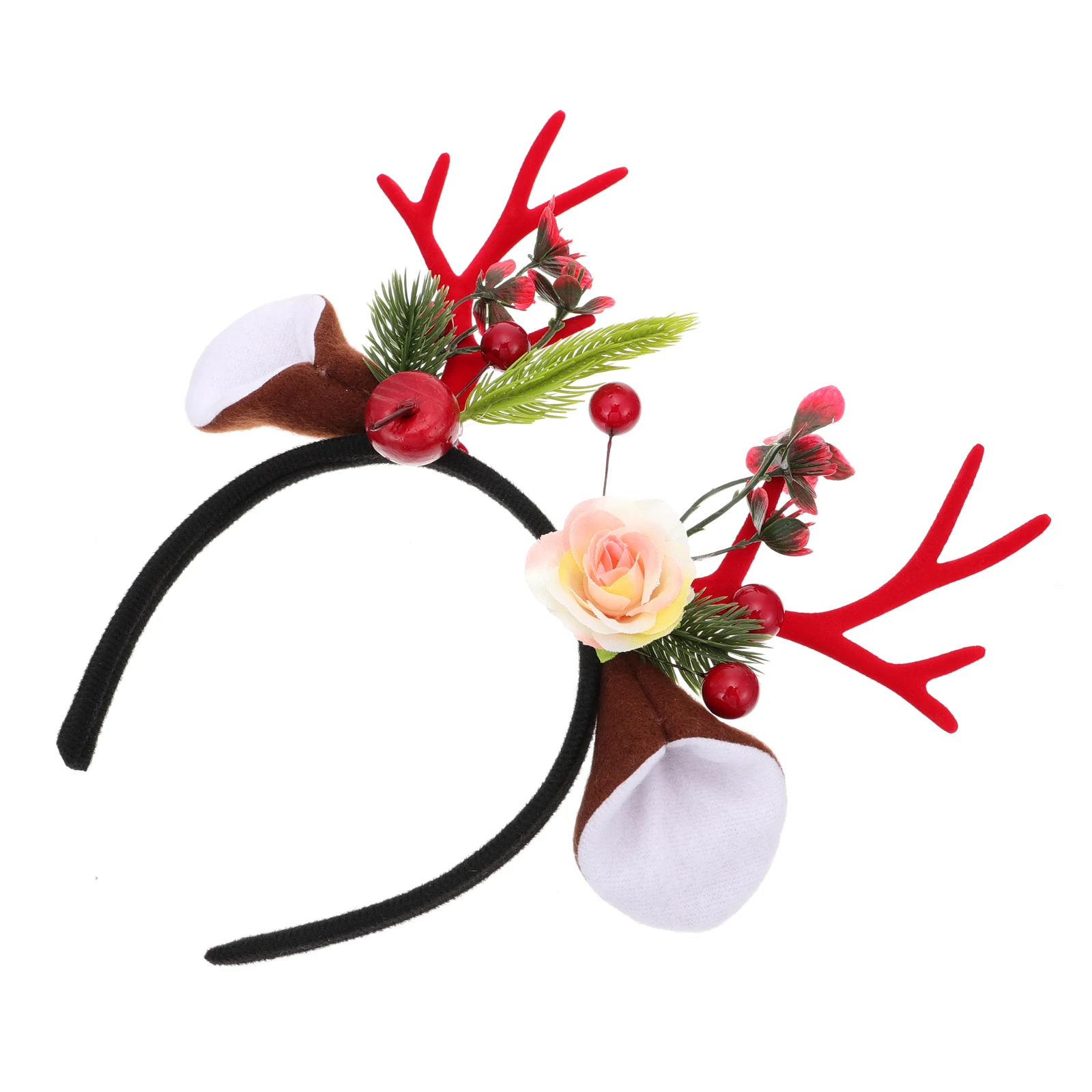 

Christmas Deer Horn Headdress Elk Antler Headband For Kids Adults Party Headwear Xmas Hair Hoops Festive Lightweight