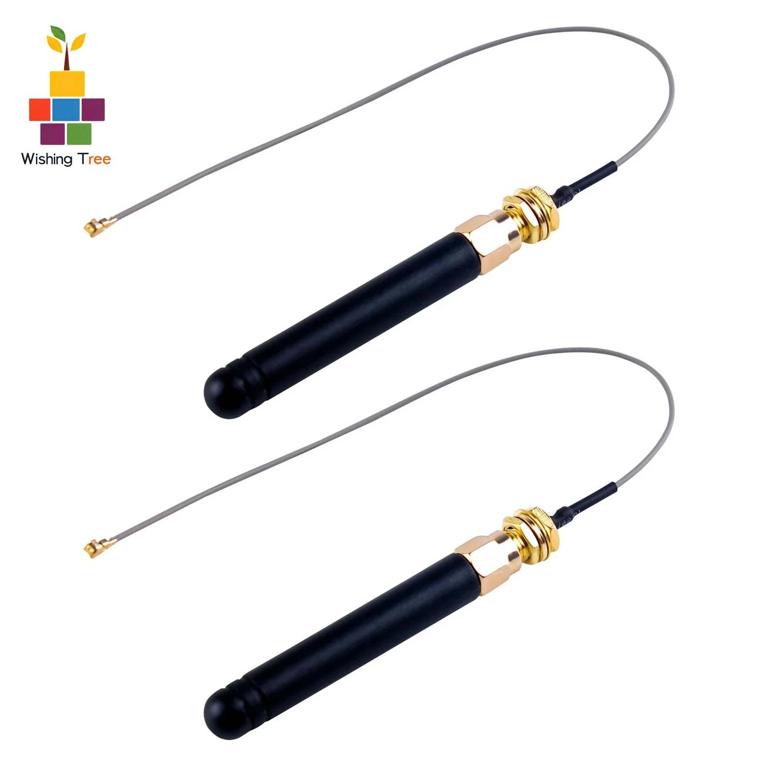 

2PCS 868MHz/915MHz Dual-Band LoRa Antenna U.FL to SMA 10W High Power for IoT Devices