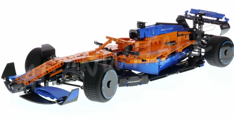 Voiture de course technique orange, 1432 pièces, moteur 2022 à intervalles F1 V6, jouets de nuit de construction compatibles avec le modèle, 88703