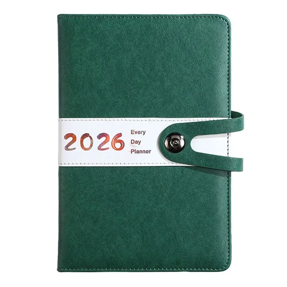 الإنجليزية 2026 جدول مخطط المفكرة مقاومة للاهتراء 12 شهرا A5 جدول أعمال التخطيط دفتر المرجعية المحمولة