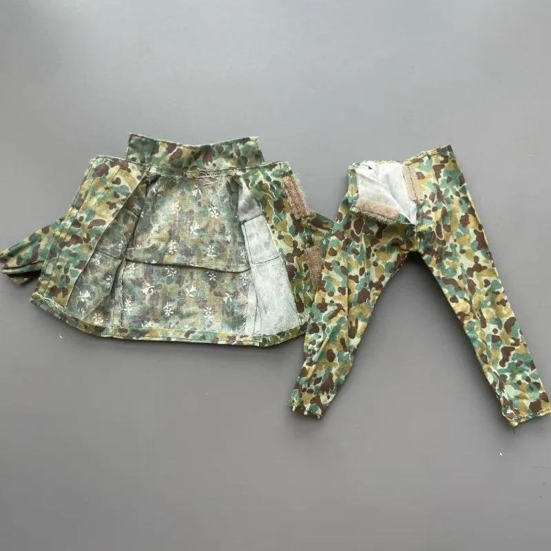 Conjunto de calças e casaco de combate da selva, soldado masculino, escala 1/6, modelo de presente para figuras de ação de 12 '', acessório de boneca corporal