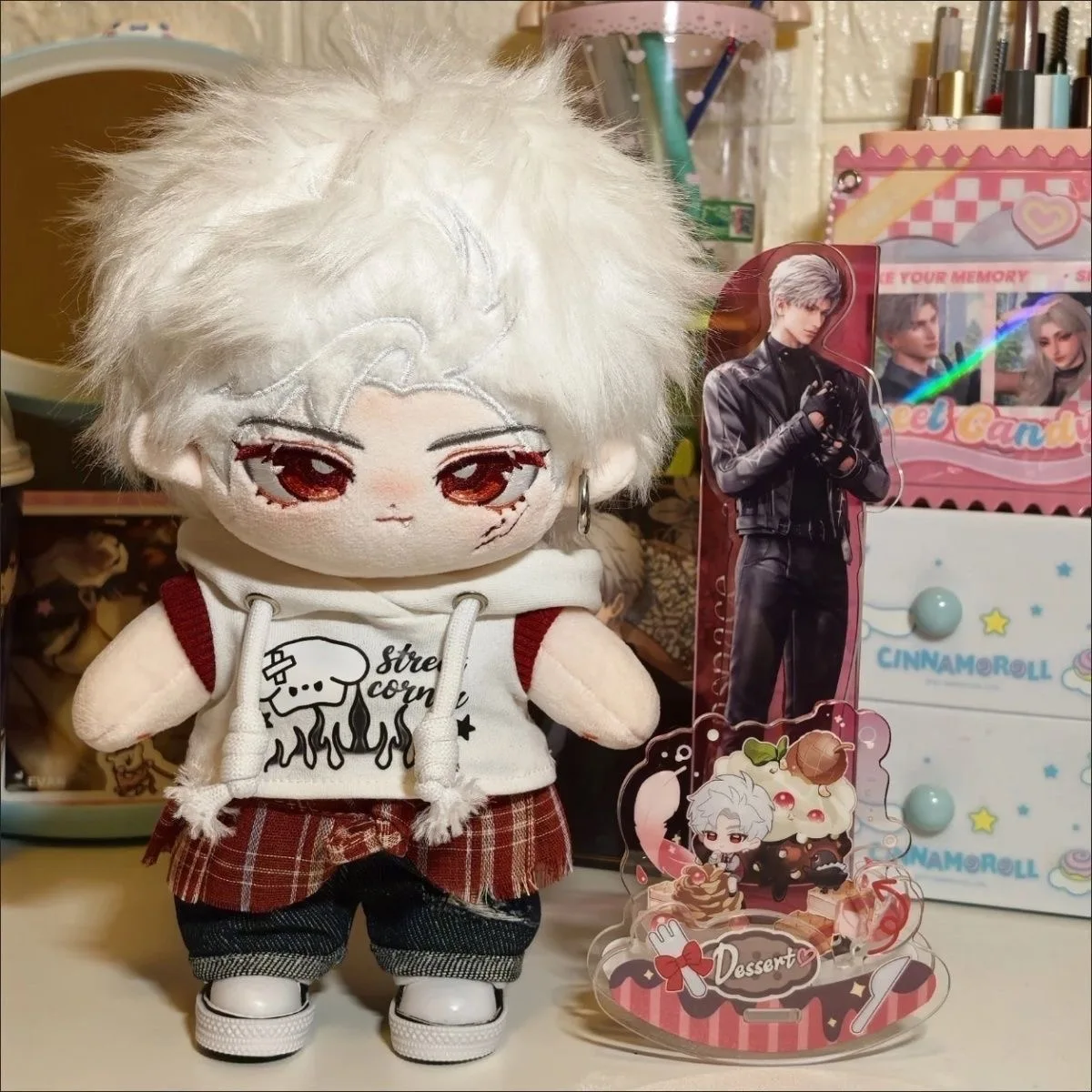 Set di bambole in cotone cosplay da 20 cm, vestiti per bambole retrò americane, vestiti per bambole carini