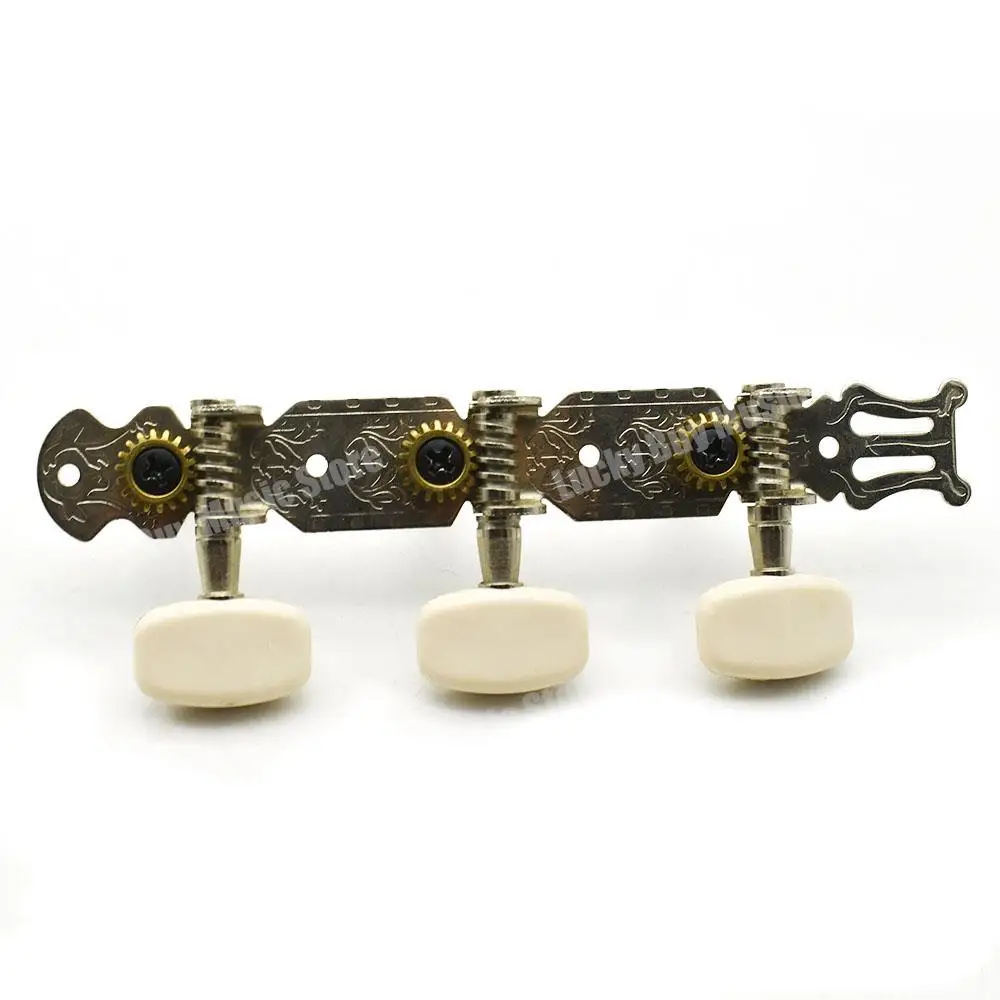 مجموعة من 3R3L الغيتار الكلاسيكي قفل سلسلة ضبط أوتاد مفاتيح المستقبلون آلة رؤساء الكروم #5