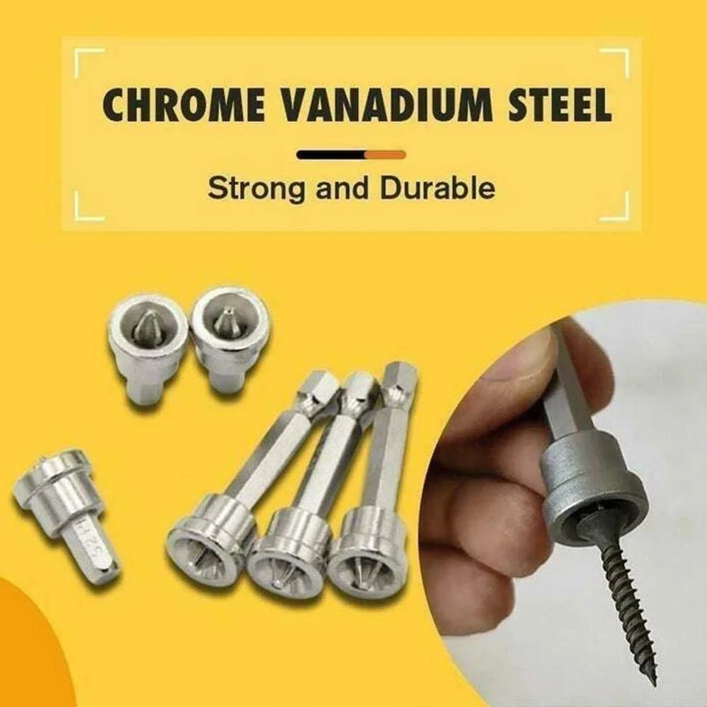 Drill Bit Screwdriver Bit Practical Anti - Slip Chrome Vanadium Steel Hex Shank Magnetic Positioning Parts Factory