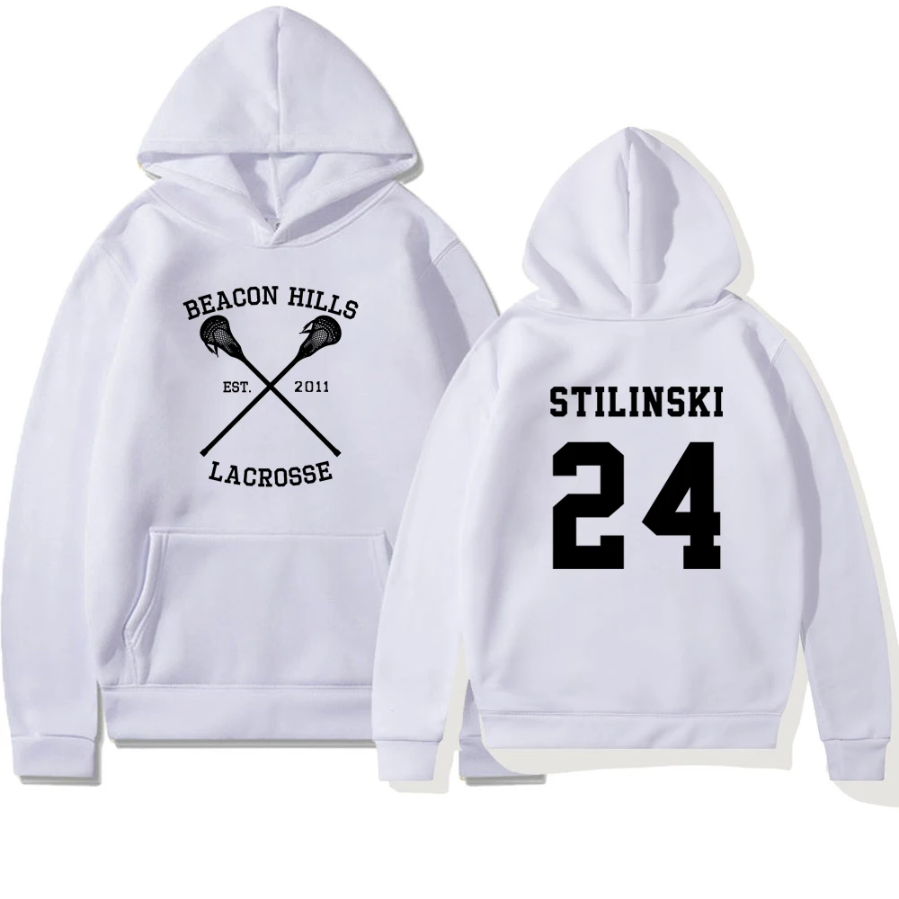Sweat à Capuche Teen Wolf Stilinski Lahey - Sweat Chaud Unisexe Rouge Pour Automne Hiver