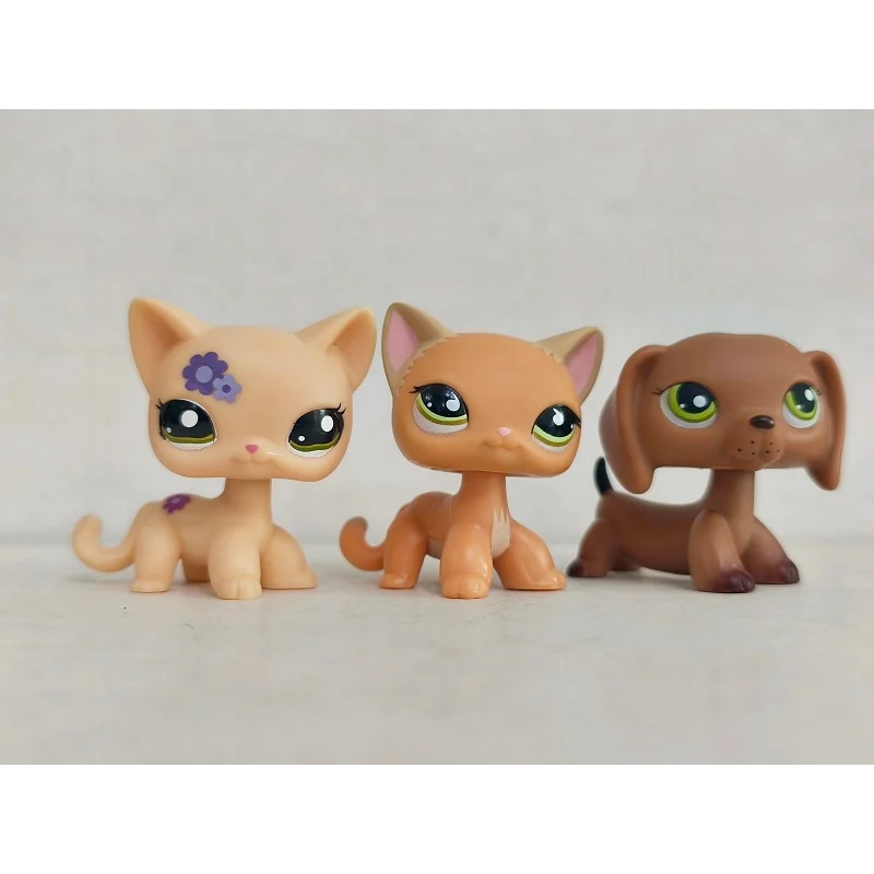 3pcs/lot LPS Figure Cat Dog #1962#790 Littlest Pet Shop Kid Toy