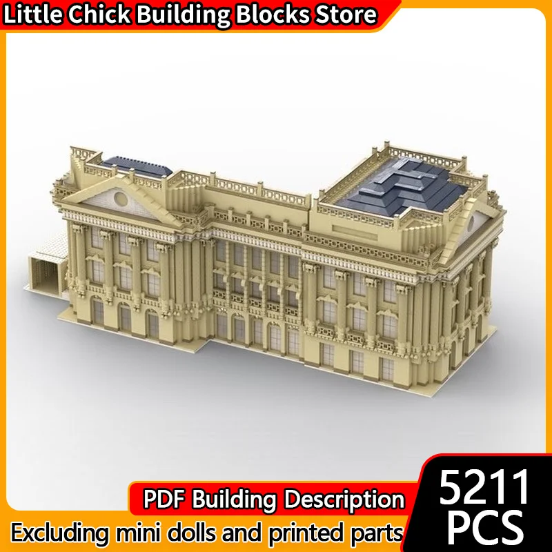 

Средневековый замок, модель MOC, строительные кирпичи, классический дворец, город, стена, модульная технология, детские праздничные подарки, сборный игрушечный костюм