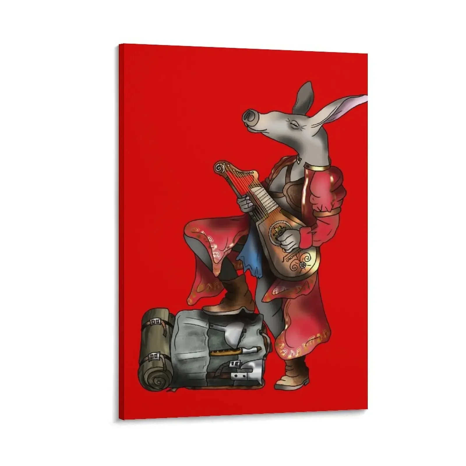 

Aardvark lute player Canvas Painting modern home decoration decorations for the room wall decoration