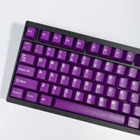 KBDiy 174 Keys/Set Cherry Profile Purple Jade Keycap PBT Custom Double Shot for Mechanical Keyboards Aula F75 F87 F99 Keycaps