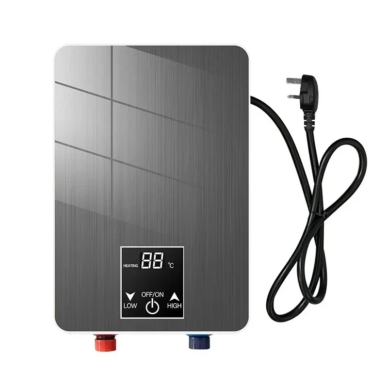 Smart home led digital electric kitchen hot instant small water heater