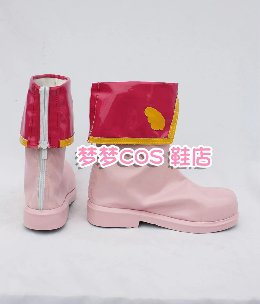 Card captor Sakura Kinomoto Sakura Cosplay Schuhe Frauen Männer Sakura Cos Pink Spiel Anime Cosplay Stiefel