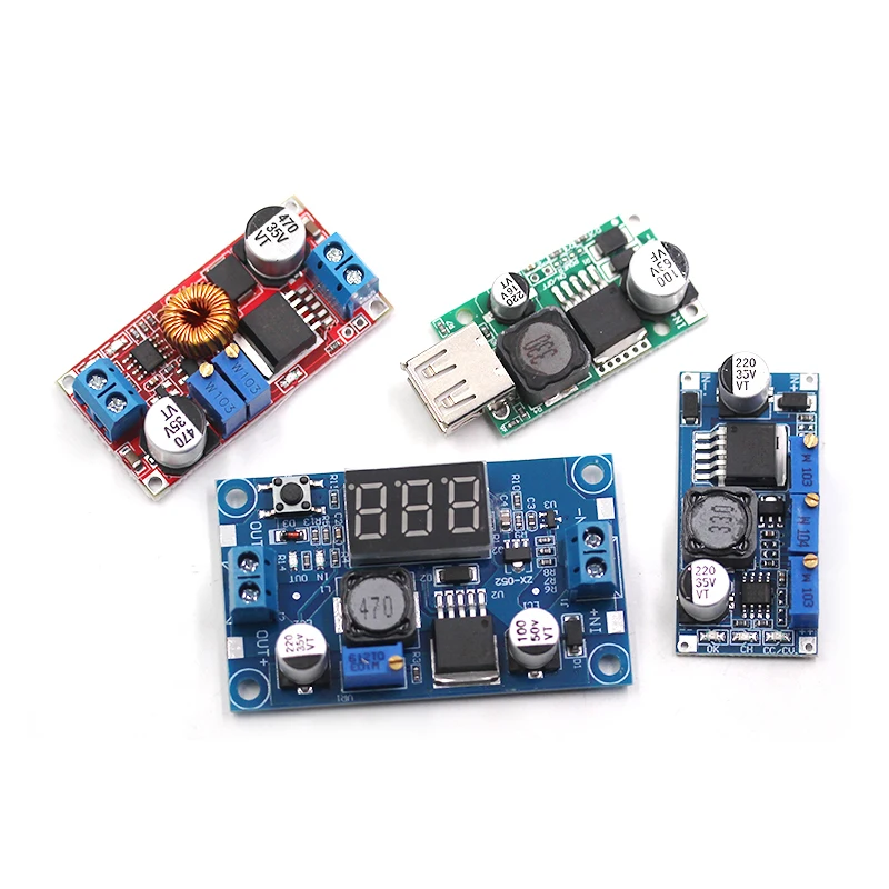 LM2596S DC-DC Adjustable Buck Voltage Regulator Power Module Board, converting 24V to 12V/5V/3V/3.3V with high power