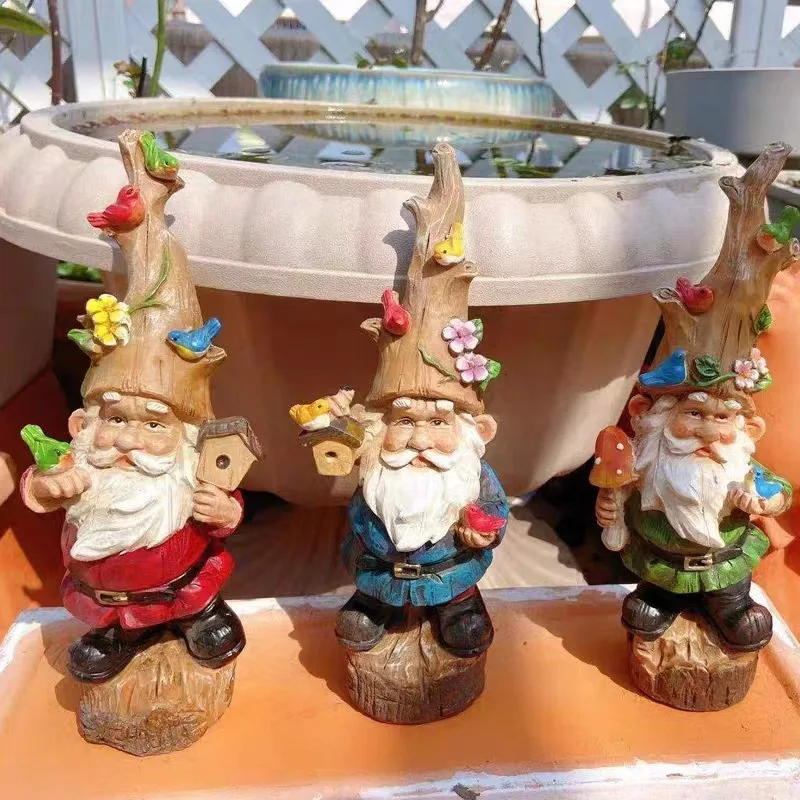 Dwarf American elf garden decoration villa courtyard plant landscaping succulent flower pot grocery goblin decoration Gan