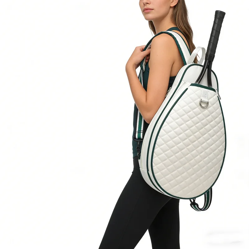 

Портативная сумка для тенниса и бадминтона, вместительная спортивная сумка на одно плечо, рюкзак для теннисных ракеток с широким плечевым ремнем