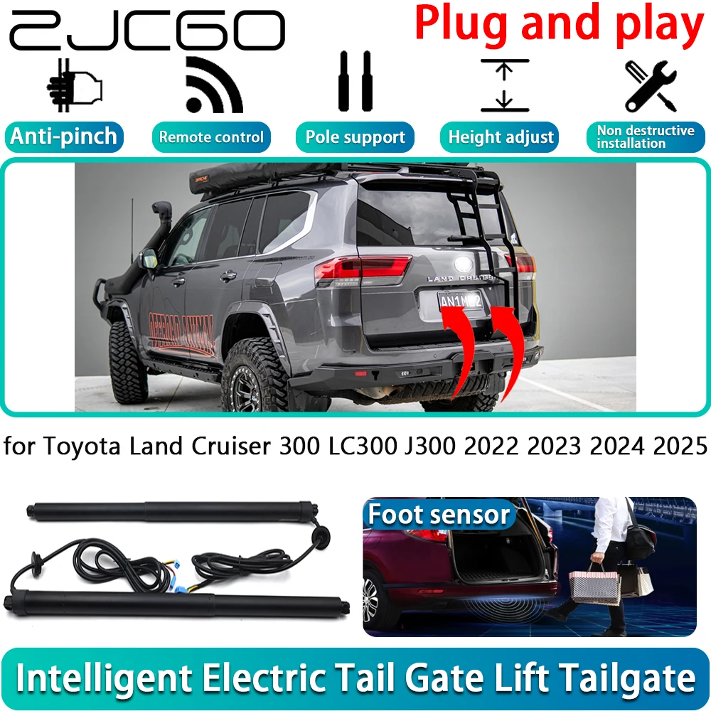 for Toyota Land Cruiser 300 LC300 J300 2022 2023 2024 2025 Electric Powered Tailgate Power Liftgate Automatic Tailgate System