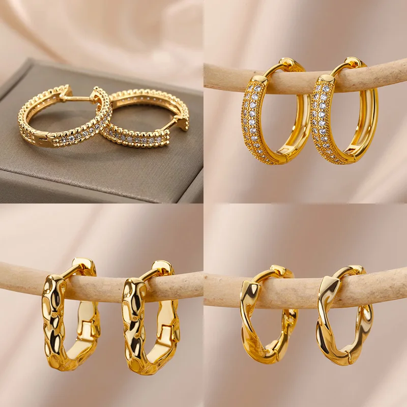 

ЦИРКОНИЕВЫЕ круглые серьги-гвоздики для женщин, хрустальные стразы, нержавеющая сталь, геометрические круглые серьги, Свадебные Рождестве...