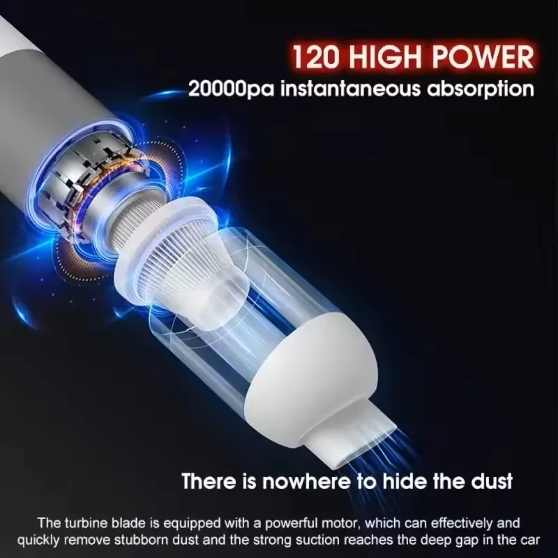 Xiaomi New Car Vacuum Cleaner Handheld Portable High Suction Rechargeable Household Vacuum Cleaner Dust Collector Dust Blower