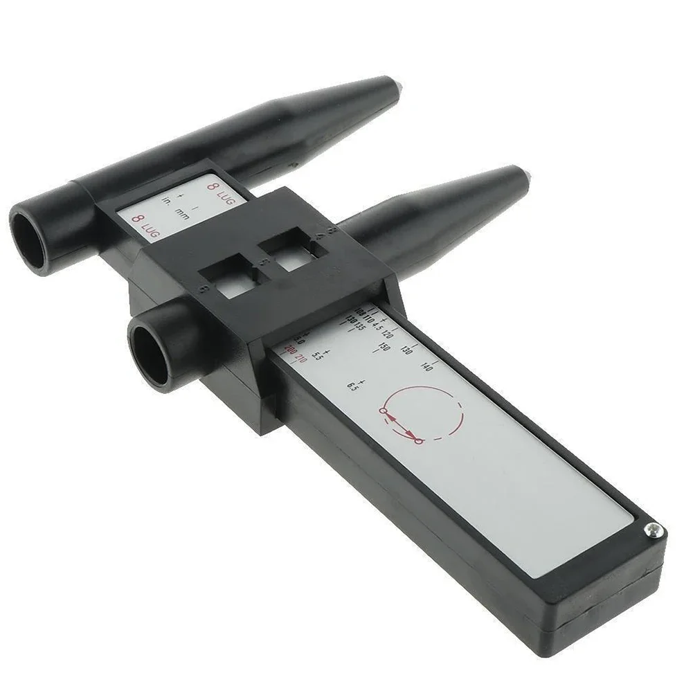 4 5 6 And 8 Lug Wheel Measuring Tool Reliable PCD Gauge For Automotive Applications With Inch And Metric Dimensions