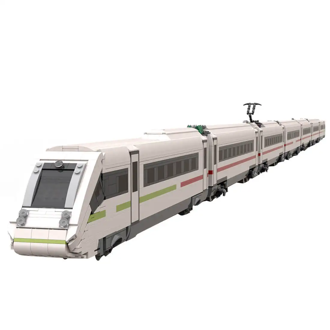 

Изготовленный на заказ MOC-75541 ICE 4/Br 412 поезд (6188 деталей) игрушки в подарок на Рождество