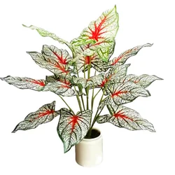 Artificial Plants Plastic 18 Leaf Green Pineapple Turtle Back Large Leaves Simulated Greening Plant Garden Cafe Decoration