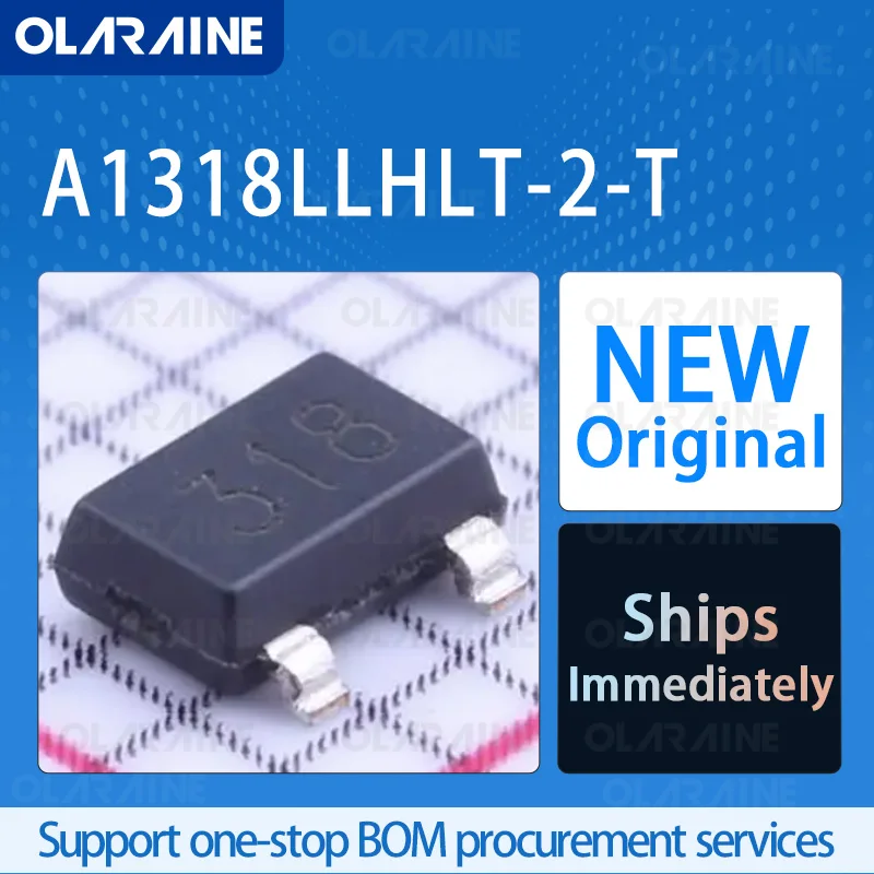 

1/5/10Pcs A1318LLHLT-2-T SOT-23-3 original ic chip Board interface Hall effect/magnetic sensor RoHS Voltage 3.3 V Current 7.7 mA